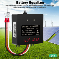 Egalizator alimentare baterii 2 x 12V pentru sisteme fotovoltaice 24V, cu display LCD Egalizator alimentare baterii 2 x 12V pentru sisteme fotovoltaice 24V, cu display LCD