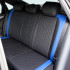 Set huse scaune auto Premium, model DIAMOND Drive, design Sportiv,  universale, ergonomice, Piele Ecologica Matlasata, culoare Negru/Albastru [4]