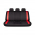 Set huse scaune auto Premium, model DIAMOND Racer, design Sportiv,  universale, ergonomice, Piele Ecologica Matlasata, culoare Negru/Rosu [3]