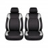 Set huse scaune auto Premium, model DIAMOND Core, design Sportiv,  universale, ergonomice, Piele Ecologica Matlasata, culoare Negru/Gri [2]