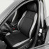Set huse scaune auto Premium, model DIAMOND Core, design Sportiv,  universale, ergonomice, Piele Ecologica Matlasata, culoare Negru/Gri [4]