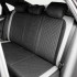 Set huse scaune auto Premium, model DIAMOND Core, design Sportiv,  universale, ergonomice, Piele Ecologica Matlasata, culoare Negru/Gri [5]