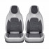 Set huse scaune auto Premium, model BLAZE Elite, design Sportiv,  universale, ergonomice, Piele Ecologica cu insertii textile, culoare Gri/Crem [2]