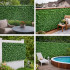 Gard viu artificial decorativ cu frunze iedera, culoare verde, dimensiune 300 x 100cm [2]