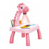 Masa Muzicala de Desen pentru copii cu Proiector, model Girafa, culoare Roz, 24 imagini, AVX-WT-222-2-PINK-GIRAFFE [2]