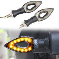 Set 2 lampi semnalizare Arrow Led pentru motocicleta, 12V