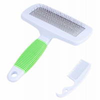 Perie de par alba cu verde pentru animale AVX-ZW3C Perie de par alba cu verde pentru animale AVX-ZW3C