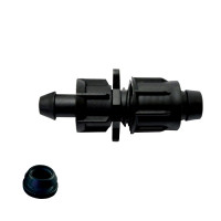 Conector picurare banda 17 x conducta-pe, cu garnitura, piulita Conector picurare banda 17 x conducta-pe, cu garnitura, piulita