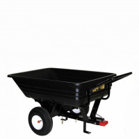 Remorca tractoras de tuns gazon, 160kg, cu bena plastic manual Remorca tractoras de tuns gazon, 160kg, cu bena plastic manual