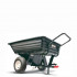Remorca tractoras de tuns gazon, 160kg, cu bena plastic manual [2]