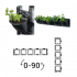 Bronto Set ghiveci perete vertical -perete 8  (30x24x21cm)×24buc.  26cm/80cm [4]