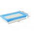 Filtru aer [] 144x88x25mm  mtd ohv 1p60 1p61 1p65 1p70 1x65 2p70 5p65 5p70 5x65 5x70 6x65 6x70 bronto ohv-500 ohv-600 series [4]