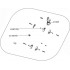AL-KO Kit ghidon cu suruburi, piulite fluture, clema al-ko 38.4e combicare cc  423247  cu 416817 417545 417827, la 423246 [2]