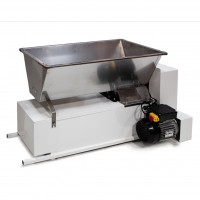 Bronto Zdrobitor-desciorchinator by-zdrob pro.e cu motor 0.75kw, cuva 850×480 inox, valturi Ø96×220mm aluminiu