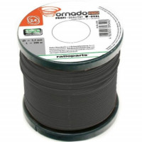 Fir nylon 2.4mm 347m oval-rasucit profi alucut tornado ratioparts, pe bobina, negru #6-3981 Fir nylon 2.4mm 347m oval-rasucit profi alucut tornado ratioparts, pe bobina, negru #6-3981