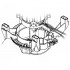 MTD piese Suport motor mtd etc 45cm 46cm 48cm 1998-2013  731-2184  731-2184a  731-2184b  731-2184c [4]