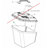 MTD piese Sac panza cos colector mtd 40cm etc 2006-2011  764-04057  ca 664-04050 664-04055 664-04158, fara rama 747-04453