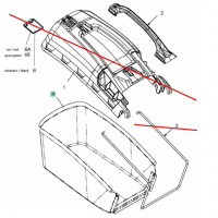 MTD piese Sac panza cos colector mtd 40cm 46cm etc 2008-2014 hardtop  764-04064  764-04064a  ca 664-04129 664-04130 664-04136