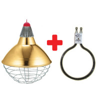 Lampa carbon incalzire sera cg 300 Ø30cm cu grila 7cm si cablu 2.5m cu stecher comutator on/off + filament cfl 900 Lampa carbon incalzire sera cg 300 Ø30cm cu grila 7cm si cablu 2.5m cu stecher comutator on/off + filament cfl 900