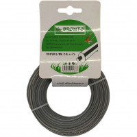 Bronto Fir nylon 2.7mm   15m rotund- bronto, cu eticheta, cu insertie, gri (2.65mm)