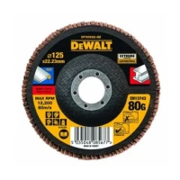 DeWalt Disc lamelar extreme 125mmx22.2mmx80g dewalt DeWalt Disc lamelar extreme 125mmx22.2mmx80g dewalt