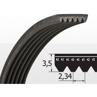Curea canelata 8pj723 18mm optibelt betoniera Curea canelata 8pj723 18mm optibelt betoniera