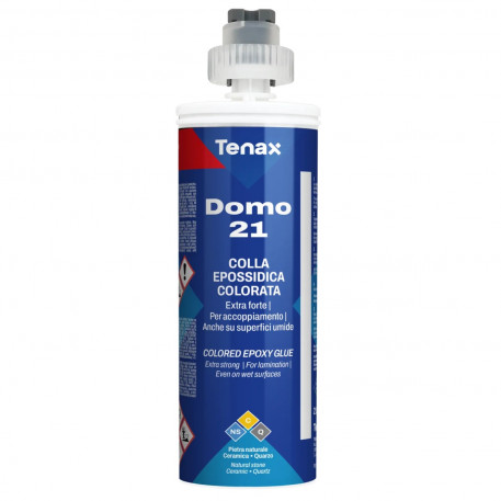 Adeziv Epoxidic colorat alb, ultrarapid, pentru lipiri si laminari placi multi-material - Tenax DOMO 21 Cartus 215ml [1]
