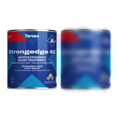 Adeziv / mastic epoxy solid transparent, pt. ceramica, piatra naturala si quartz - Tenax StrongEdge 45 part A, 1kg [1]