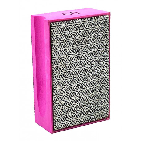 Burete diamantat pt. slefuiri / finisari - # 60 - granit, piatra, portelan, sticla 90x55mm ECO - DXDY.SPNG.060-ECO [1]