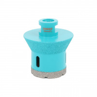 Carota Diamantata pentru ventil scurgeri in gresie portelanata, piatra - diametru 50 / 75mm - prindere M14 - BIHUI-DMM50 Carota Diamantata pentru ventil scurgeri in gresie portelanata, piatra - diametru 50 / 75mm - prindere M14 - BIHUI-DMM50