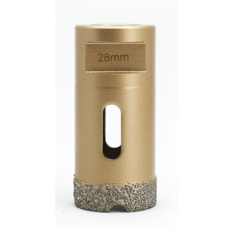 Carota diamantata pt. gresie portelanata & piatra - diam. 28mm - Premium - DXDY.GOLDrill.28 [1]