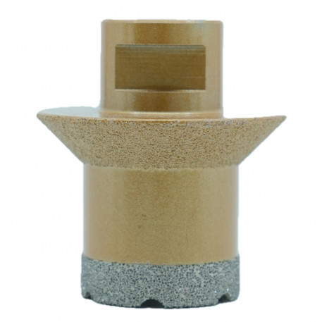 Carota diamantata pt. gresie portelanata & piatra - diam. 35-55mm Ventil - Premium - DXDY.GOLDrill.35-55V [1]