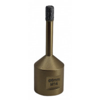 Carota diamantata pt. gresie portelanata & piatra - diam. 6mm -cu ceara- Premium - DXDY.GOLDrill.06 Carota diamantata pt. gresie portelanata & piatra - diam. 6mm -cu ceara- Premium - DXDY.GOLDrill.06