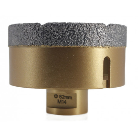 Carota diamantata pt. gresie portelanata & piatra - diam. 82mm - Premium - DXDY.GOLDrill.82 [1]