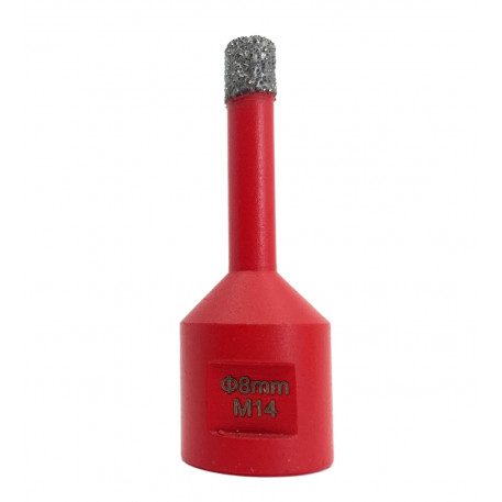 Carota diamantata pt. gresie portelanata & piatra - diam. 8mm -cu ceara- Profesional Standard - DXDY.REDrill.08 [1]