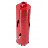 Carota diamantata Super PREMIUM ø63mm x 180mm x M16 pentru gaurire Beton armat, Zidarie, Granit - DXQZ.REDCORE.63