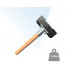 Ciocan de cauciuc pt. pavat, maner scurt 30cm - CXMD.30095 [2]