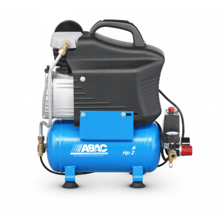 Compresor de aer cu piston - 1.5 kW, 220 L/min, 8 bari - Rezervor 6 Litri - ABAC-START-L20 [1]
