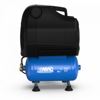 Compresor de aer cu piston fara ulei, semi-silentios - 1.5 kW, 222 L/min, 10 bari - Rezervor 6 Litri - ABAC-START-OSS-20P Compresor de aer cu piston fara ulei, semi-silentios - 1.5 kW, 222 L/min, 10 bari - Rezervor 6 Litri - ABAC-START-OSS-20P