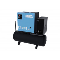 Compresor de aer profesional cu surub, cu uscator - 4 kW, 500 L/min, 10 bari - Rezervor 200 Litri - ABAC-CROSS-IVR-500E-10-400/50-200