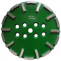 Disc cu segmenti diamantati pt. slefuire pardoseli - segment dur - Verde - 250 mm - prindere 19mm - DXDH.8500.250.23 Disc cu segmenti diamantati pt. slefuire pardoseli - segment dur - Verde - 250 mm - prindere 19mm - DXDH.8500.250.23