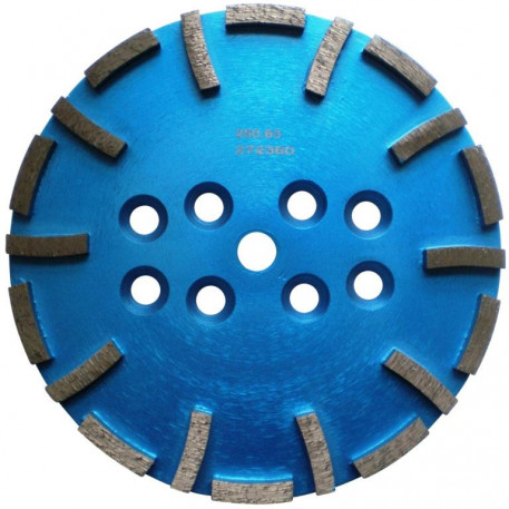 Disc cu segmenti diamantati pt. slefuire pardoseli - segment fin - Albastru - 250 mm - prindere 19mm - DXDH.8500.250.63 [1]