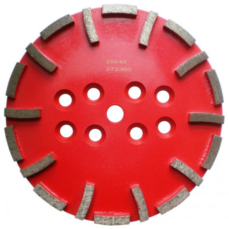 Disc cu segmenti diamantati pt. slefuire pardoseli - segment mediu - Rosu - 250 mm - prindere 19mm - DXDH.8500.250.43 [1]