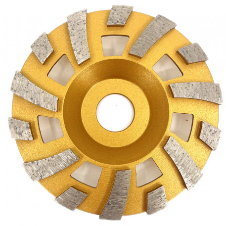 Disc cupa diamantata cu dinti alternativi pentru slefuire rapida de Beton si Abrazive 115mmx22,2mm PREMIUM - DXDY.PLCC.115 [1]