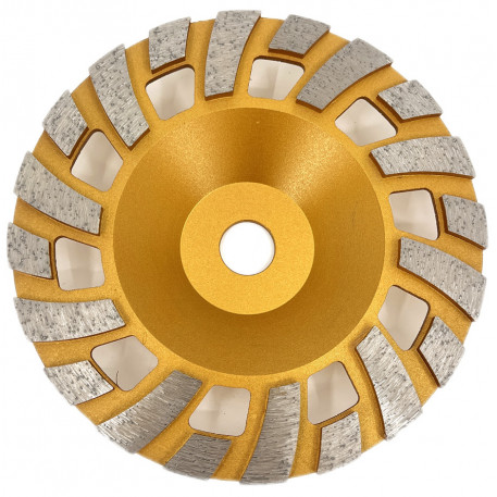 Disc cupa diamantata cu dinti alternativi pentru slefuire rapida de Beton si Abrazive 180mmx22,2mm PREMIUM - DXDY.PLCC.180 [1]