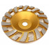 Disc cupa diamantata cu dinti alternativi pentru slefuire rapida de Beton si Abrazive 180mmx22,2mm PREMIUM - DXDY.PLCC.180 [2]