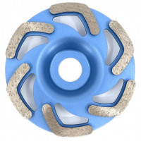 Disc cupa diamantata forma L pentru slefuire Beton/Abrazive 115x22,2mm Standard Profesional - BlueLine - DXDY.BLLC.115