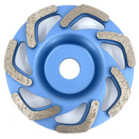 Disc cupa diamantata forma L pentru slefuire Beton/Abrazive 125x22,2mm Standard Profesional - BlueLine - DXDY.BLLC.125