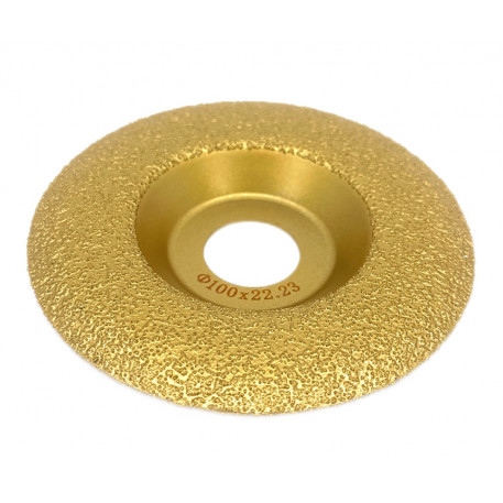 Disc diamantat curbat pentru slefuiri si sanfren in placi 100x22,23 (mm) Granulatie #45 - DXDY.4047.100.45 [1]