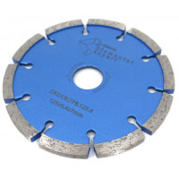 Disc diamantat pentru taiere de rosturi de dilatare in Beton si Sapa 125x22,2mm cu grosime de 6,4mm Standard Profesional - BlueLine - DXDY.ROST.125.6